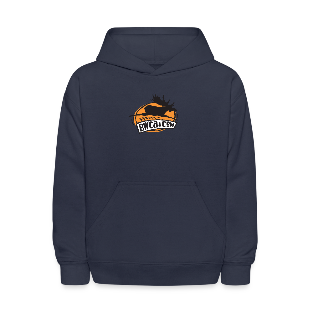 Kids' BWCA Flying Moose Hoodie - navy