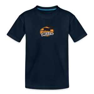 BWCA Flying Moose Toddler Premium Organic T-Shirt - deep navy