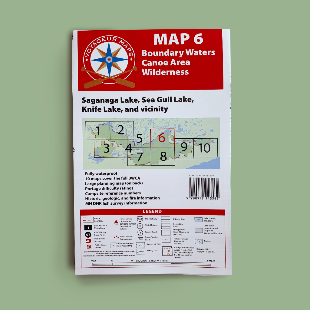 Voyageur Maps - #6 - BWCA