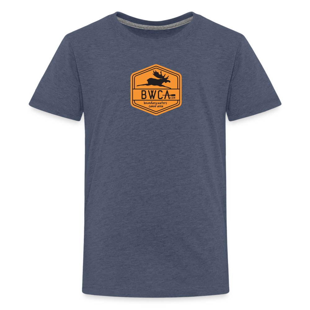BWCA Hexagon Kids' Premium T-Shirt - heather blue