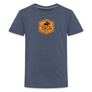 BWCA Hexagon Kids' Premium T-Shirt - heather blue