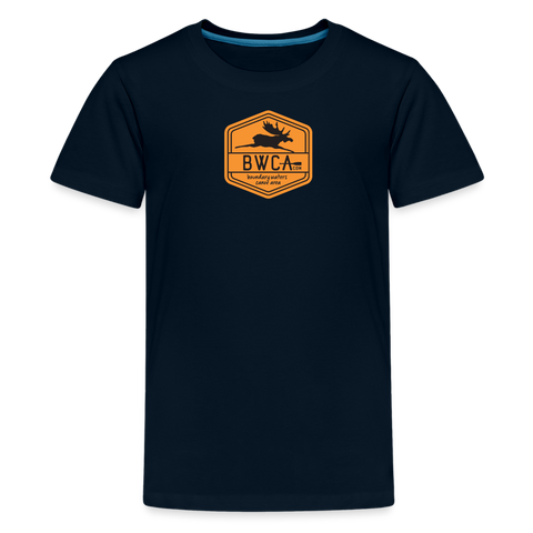 BWCA Hexagon Kids' Premium T-Shirt - deep navy