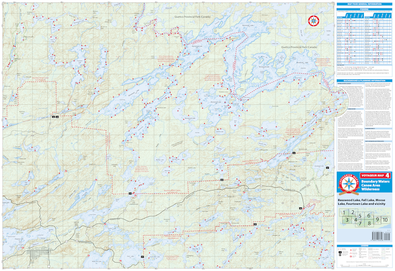 Voyageur Maps - #4 - BWCA